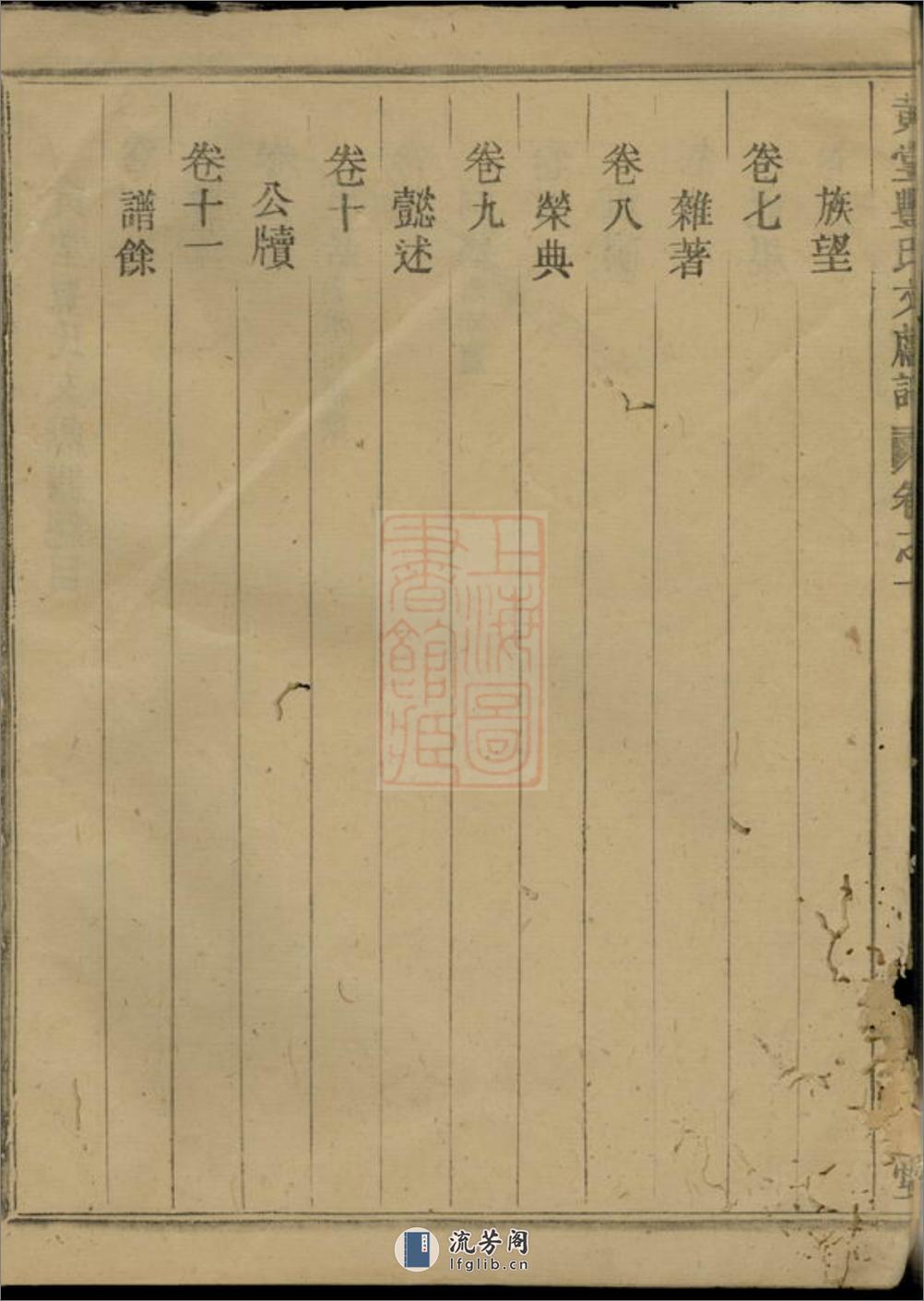 黄堂丰氏文献谱：十一卷：[汤溪] - 第8页预览图