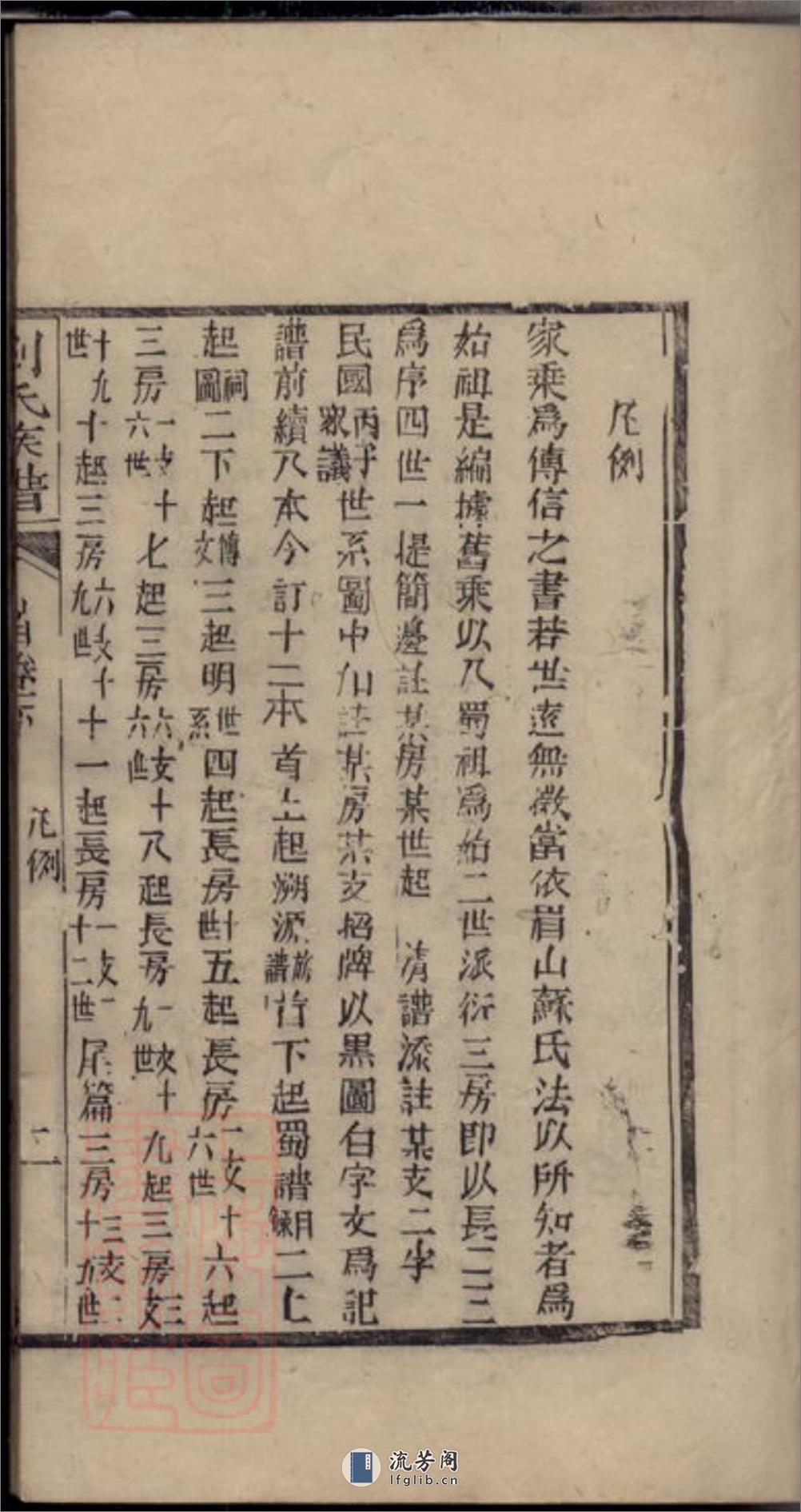 刘氏族谱：十一卷：[内江] - 第7页预览图