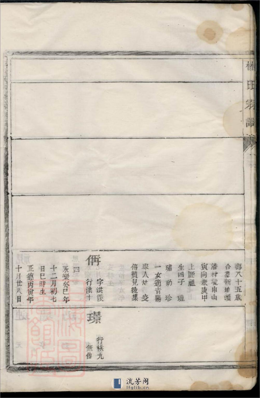 杨氏宗谱：[汤溪] - 第10页预览图