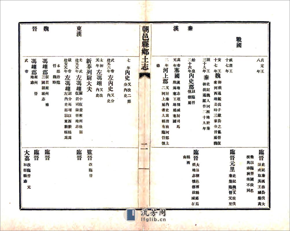 朝邑县乡土志（光绪） - 第6页预览图