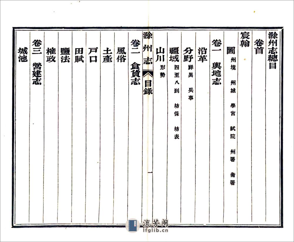 滁州志（光绪宣统本） - 第20页预览图