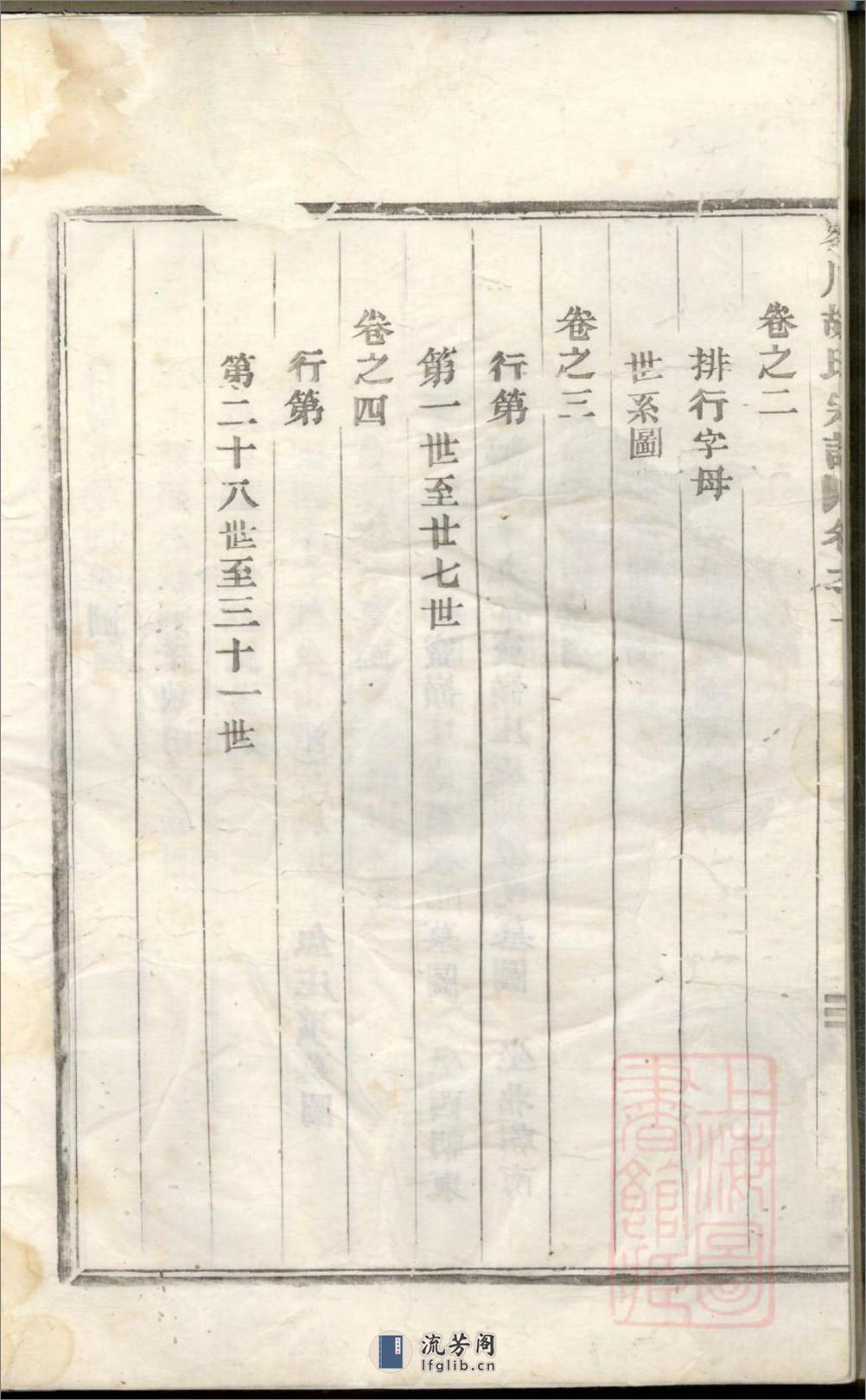 峰川胡氏重修宗谱：共4卷 - 第5页预览图