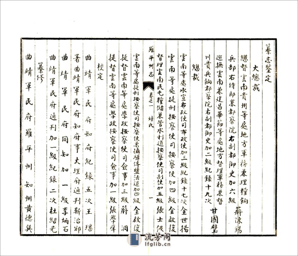 罗平州志（康熙抄本） - 第20页预览图