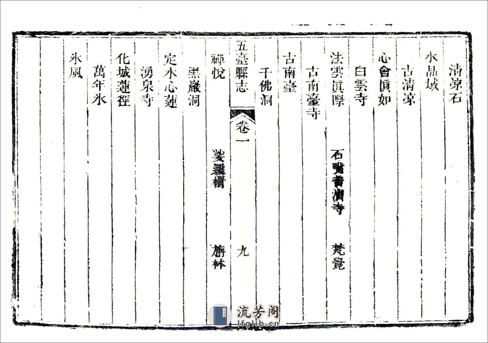 五台县志（乾隆） - 第10页预览图