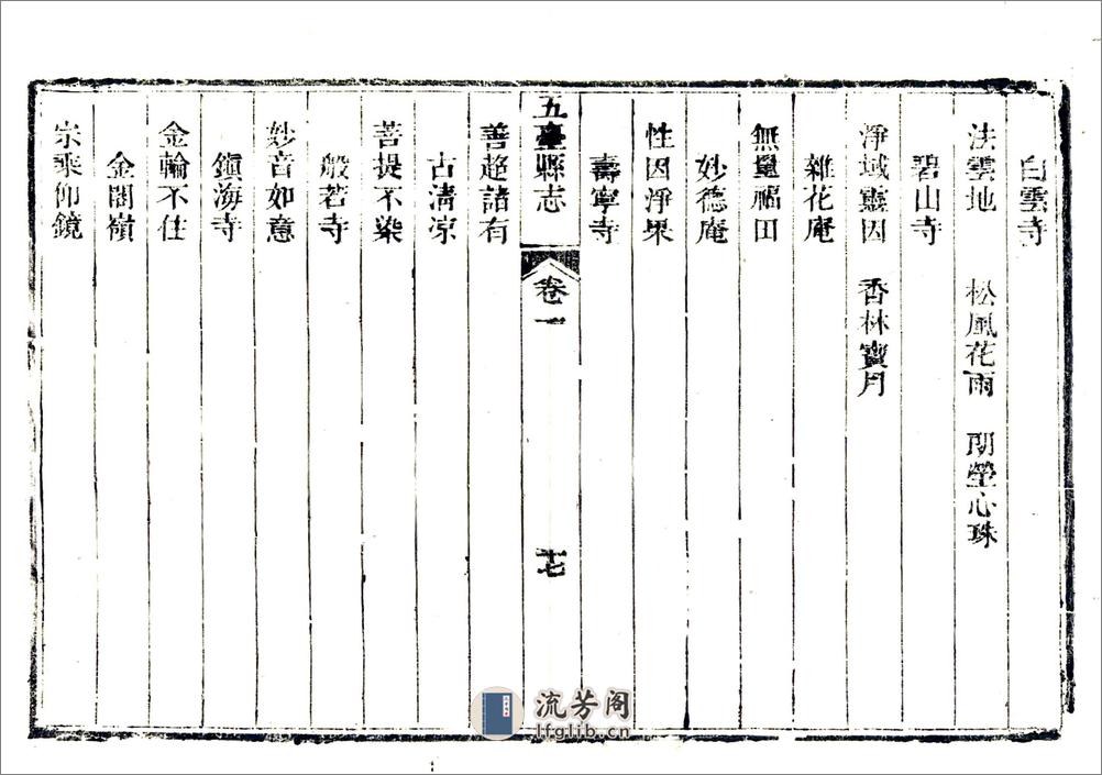 五台县志（乾隆） - 第18页预览图