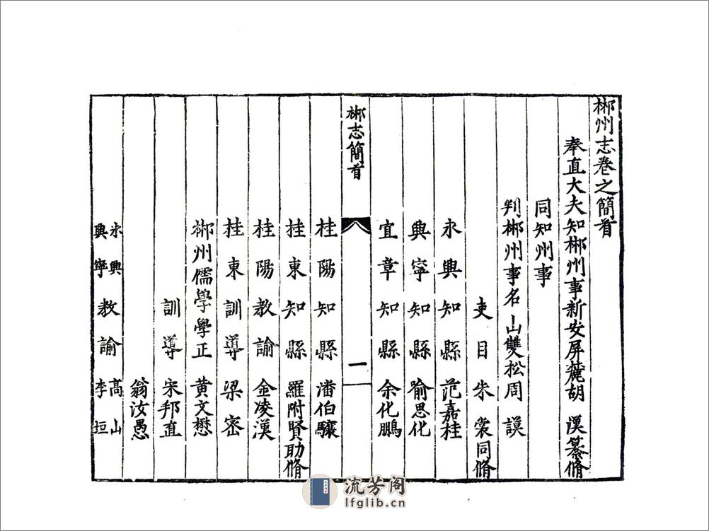 郴州志（万历） - 第19页预览图