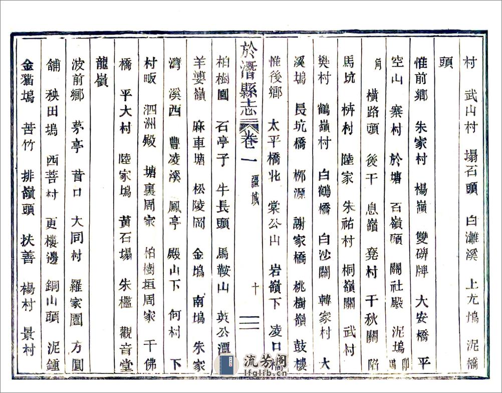 于潜县志（嘉庆活字本） - 第10页预览图