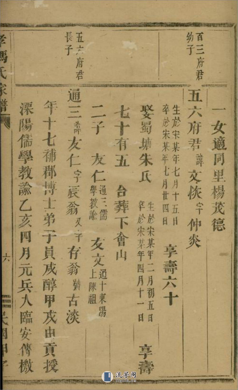 孝冯氏家谱：不分卷：[义乌] - 第16页预览图