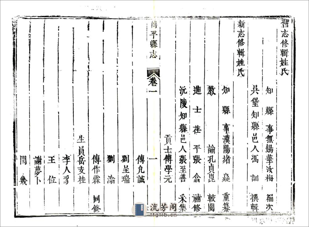 博平县志（康熙） - 第8页预览图