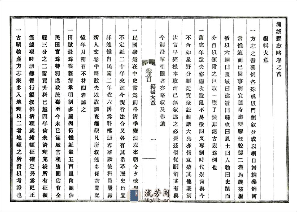 满城县志略（民国） - 第11页预览图