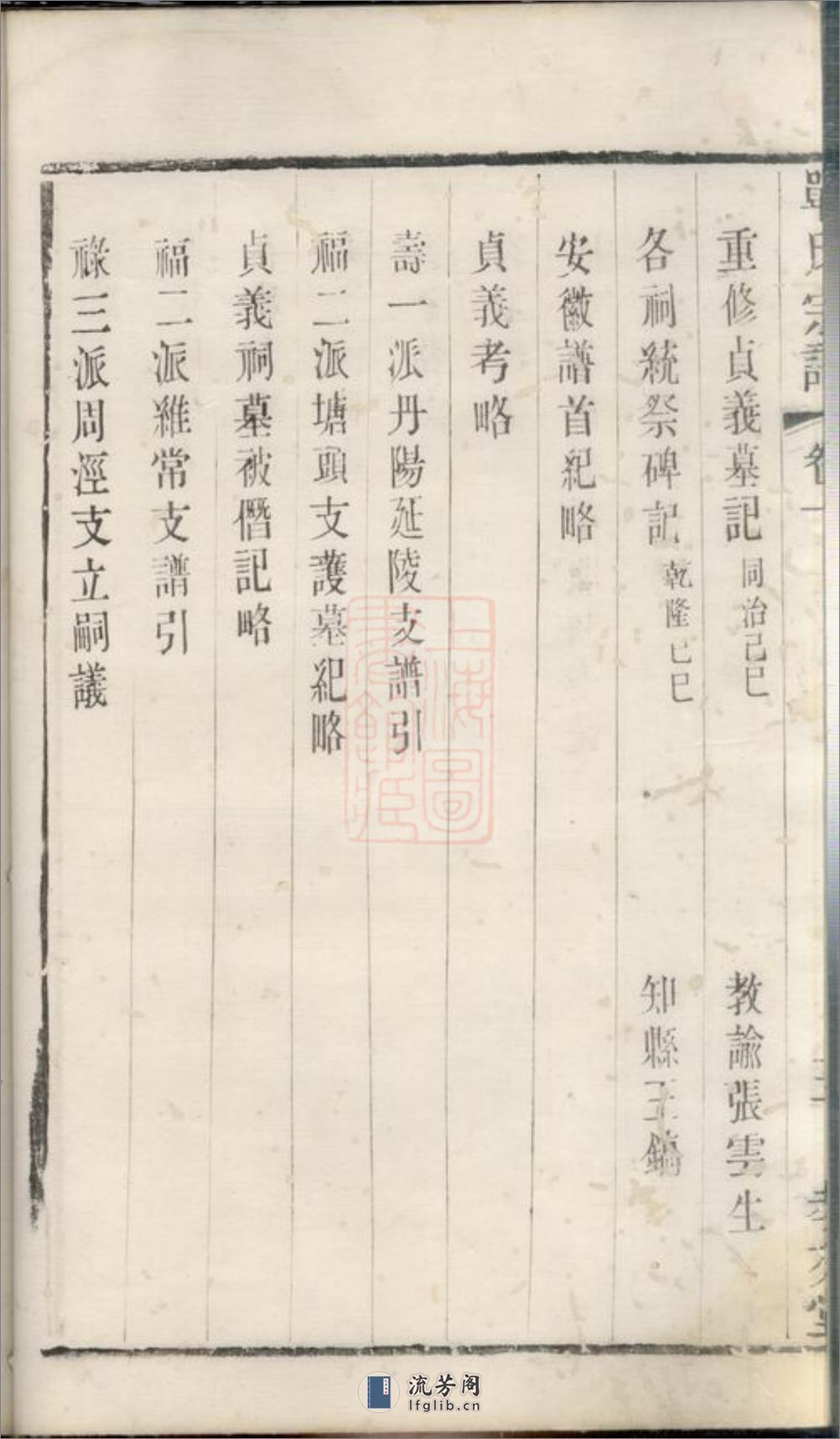 锡山单氏宗谱：六卷：[无锡] - 第13页预览图