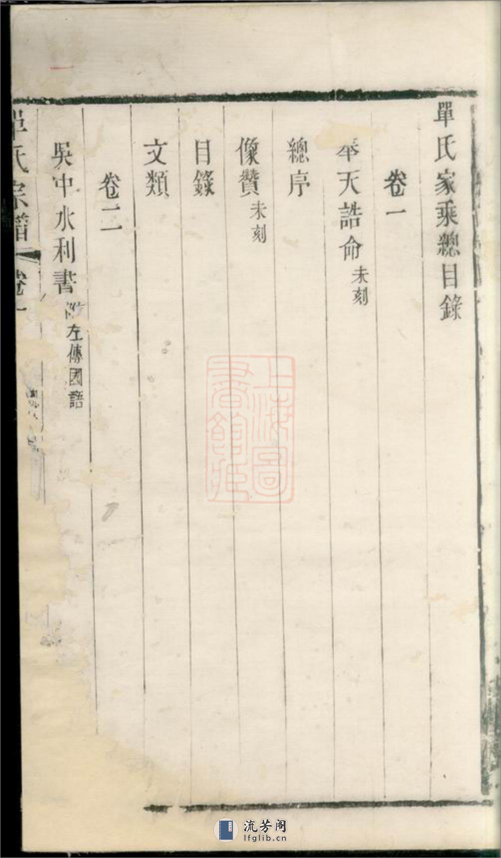 锡山单氏宗谱：六卷：[无锡] - 第8页预览图