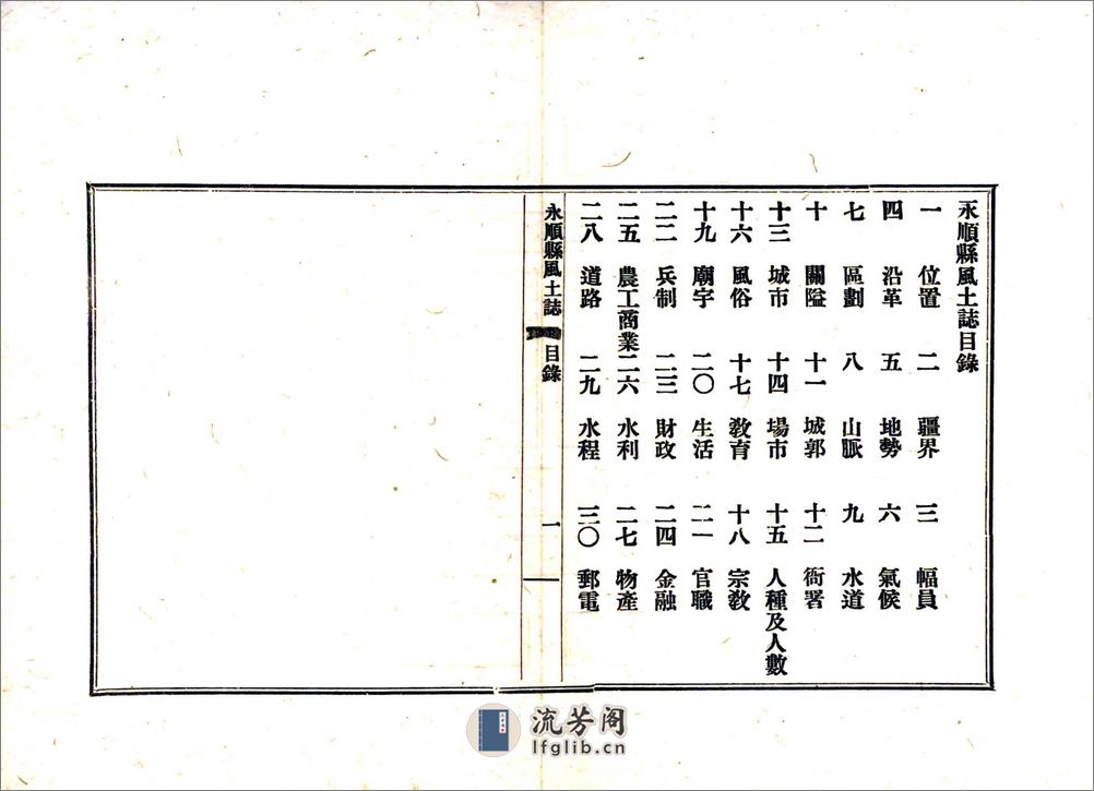 永顺县风土志（民国） - 第8页预览图