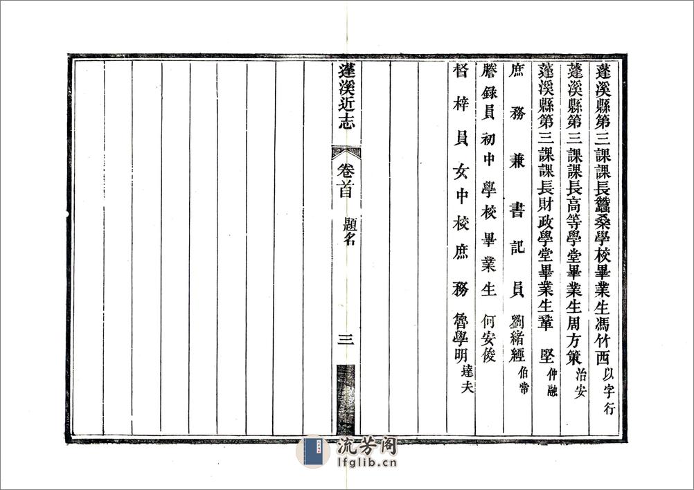 蓬溪近志（民国） - 第10页预览图