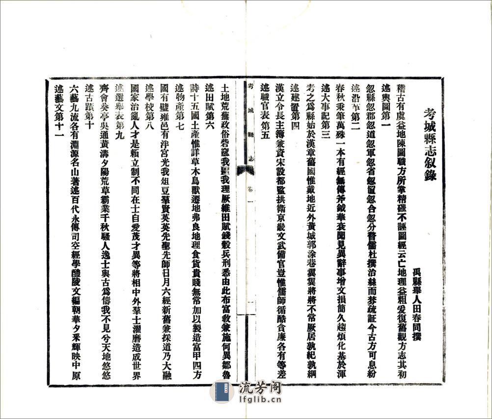 考城县志（民国13年） - 第11页预览图