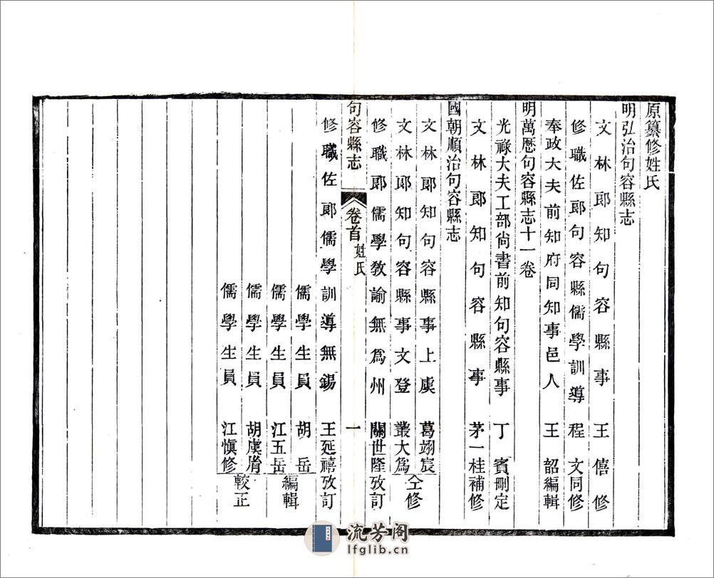 句容县志（乾隆） - 第15页预览图