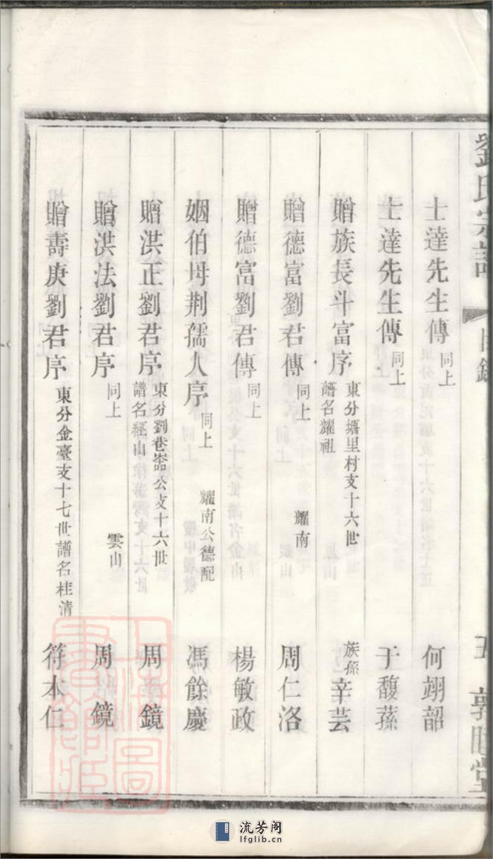 刘氏宗谱：十二卷：[武进] - 第18页预览图