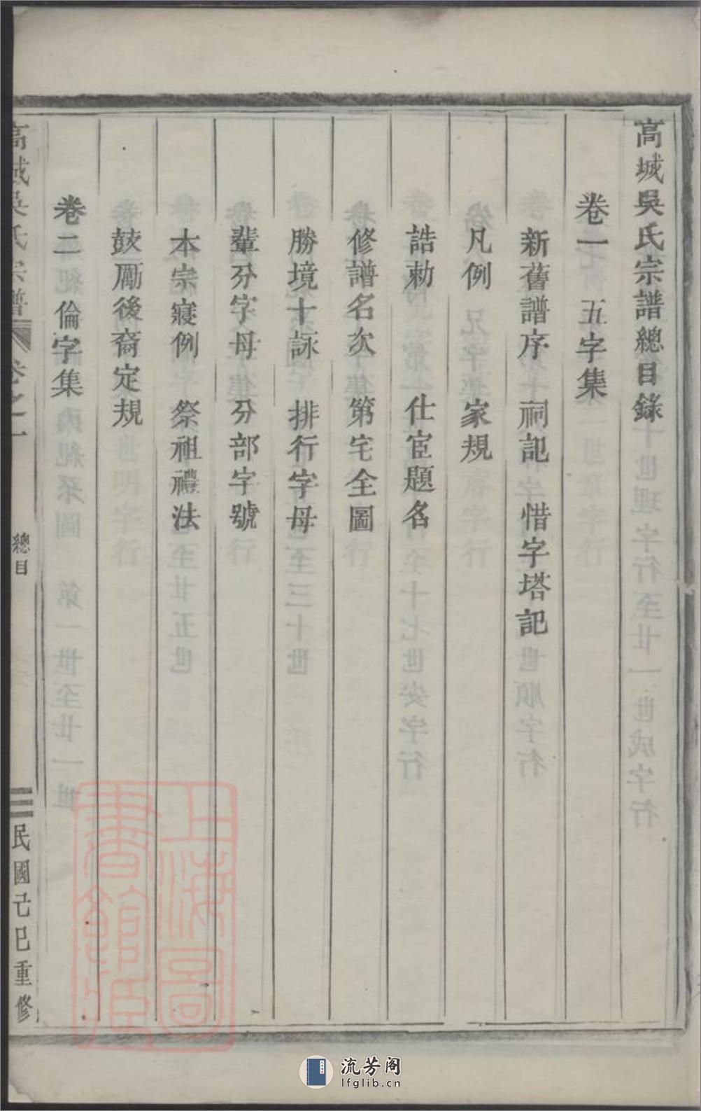 高城吴氏宗谱：十八卷：[东阳] - 第6页预览图