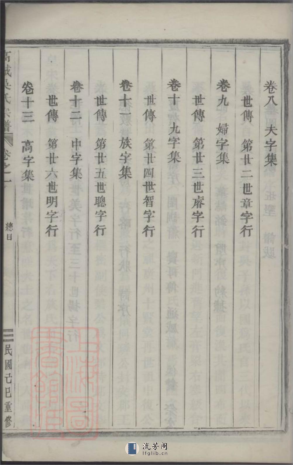 高城吴氏宗谱：十八卷：[东阳] - 第8页预览图
