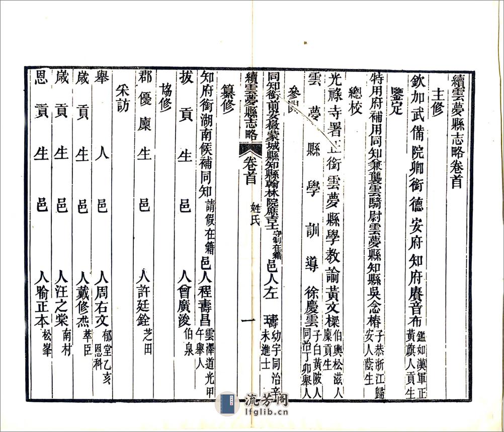 续云梦县志略（光绪） - 第10页预览图