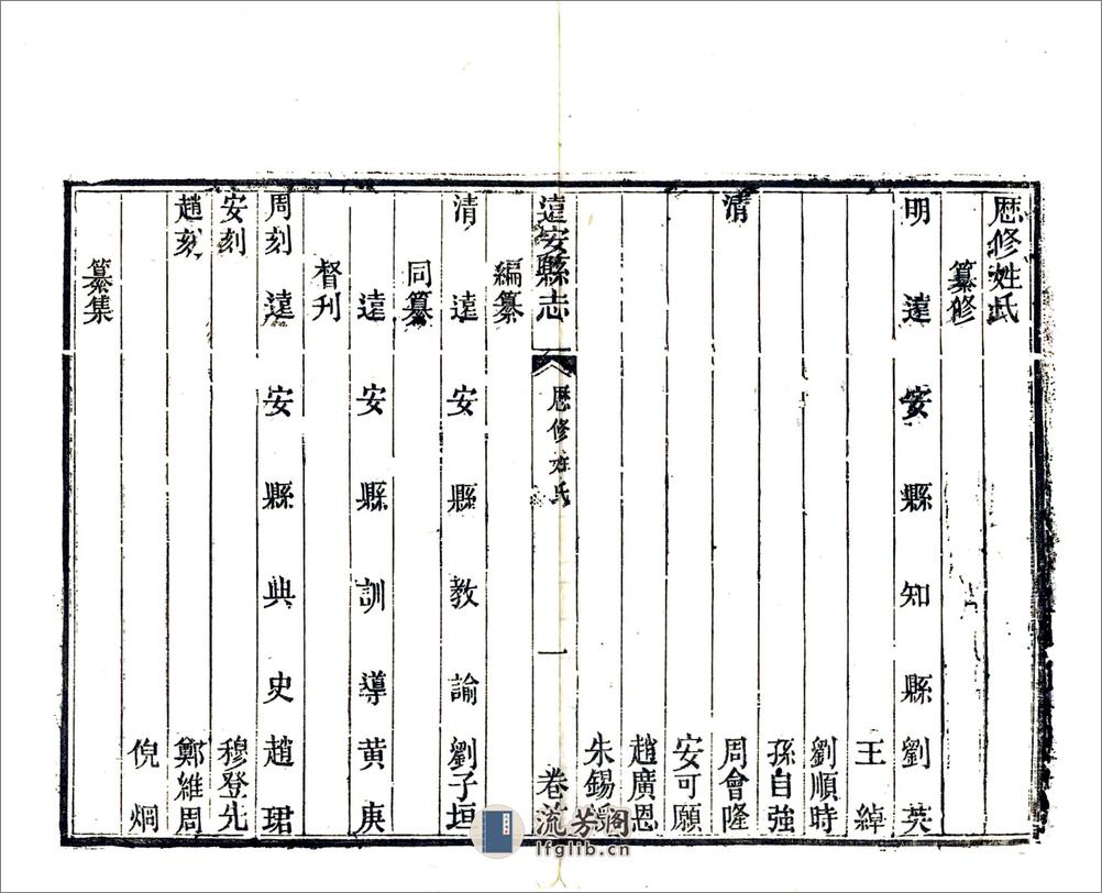 远安县志（同治） - 第9页预览图