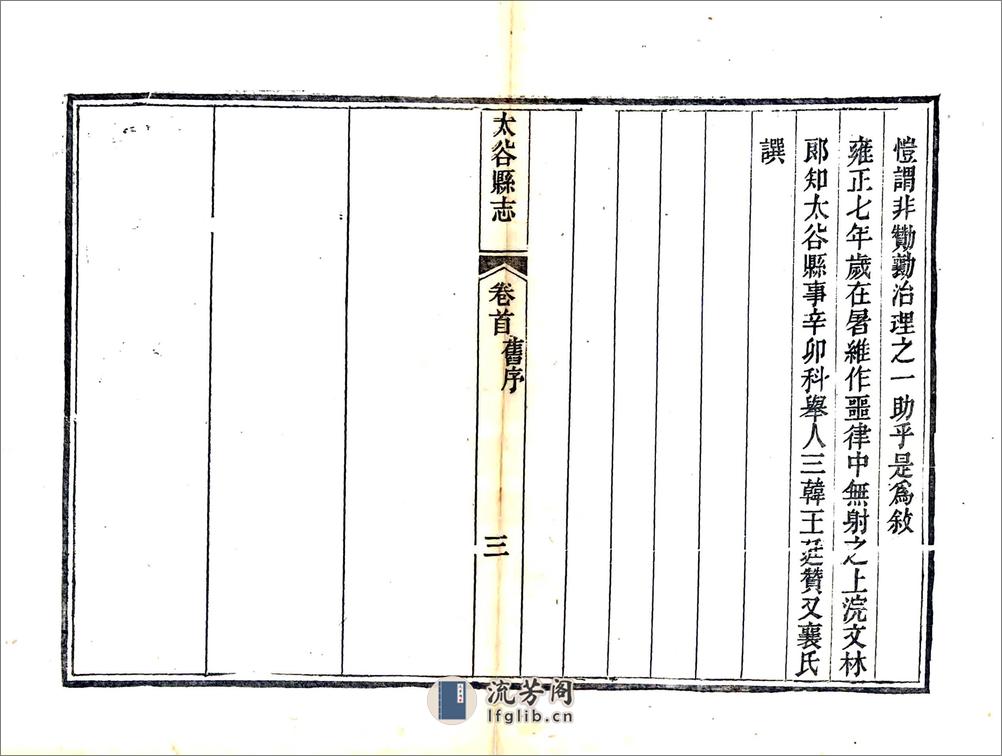 太谷县志（光绪） - 第12页预览图