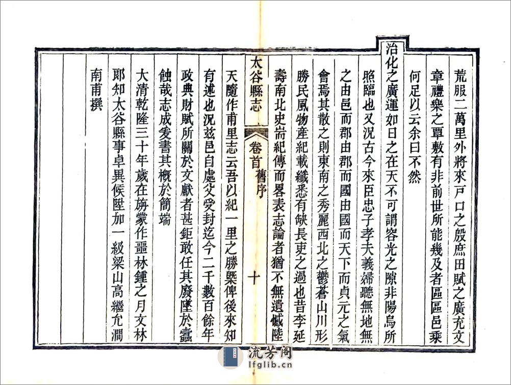 太谷县志（光绪） - 第19页预览图