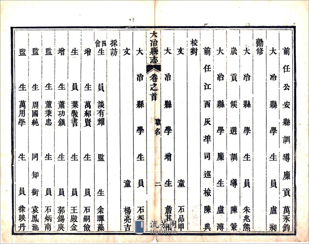 大冶县志（同治） - 第10页预览图