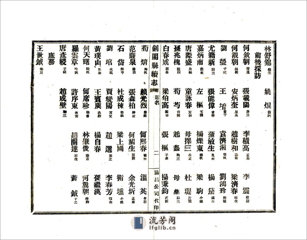 剑阁县续志（民国） - 第6页预览图