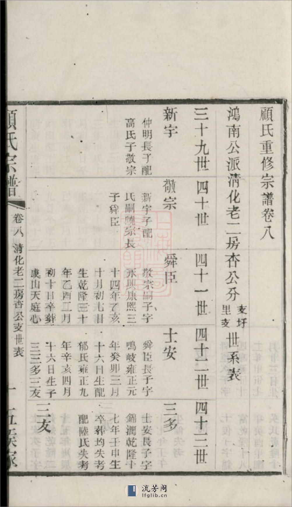 顾氏重修宗谱：[江阴] - 第12页预览图