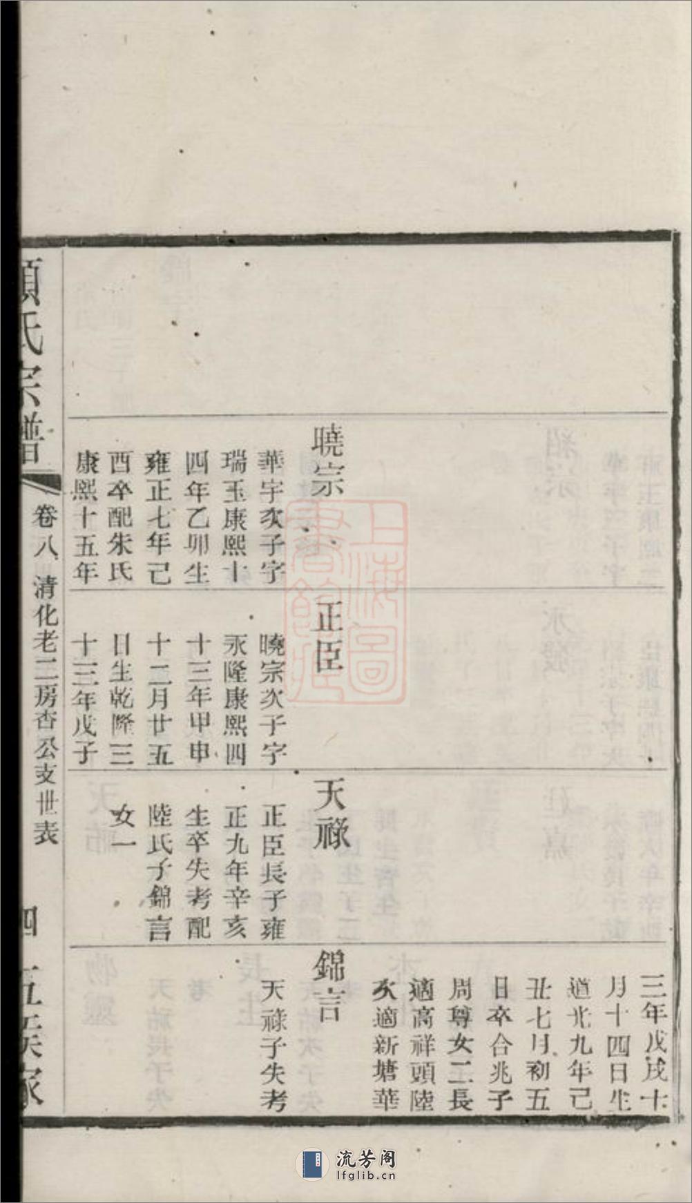 顾氏重修宗谱：[江阴] - 第18页预览图