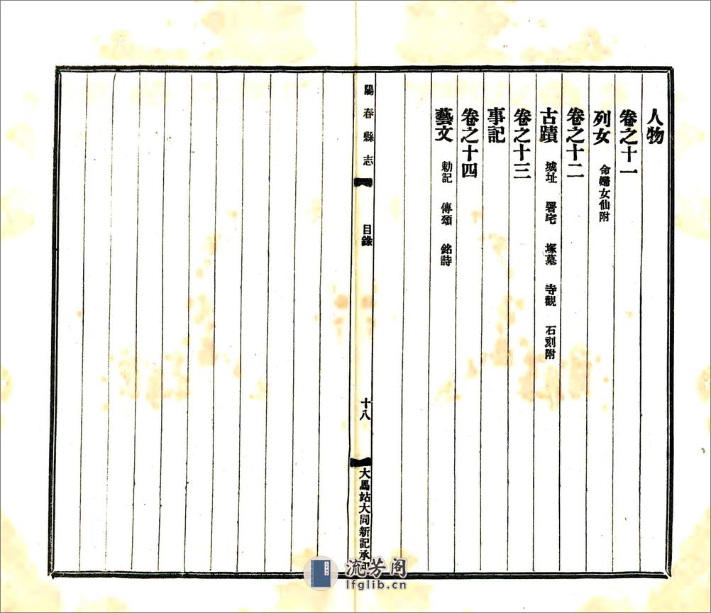 阳春县志（道光民国铅印） - 第19页预览图