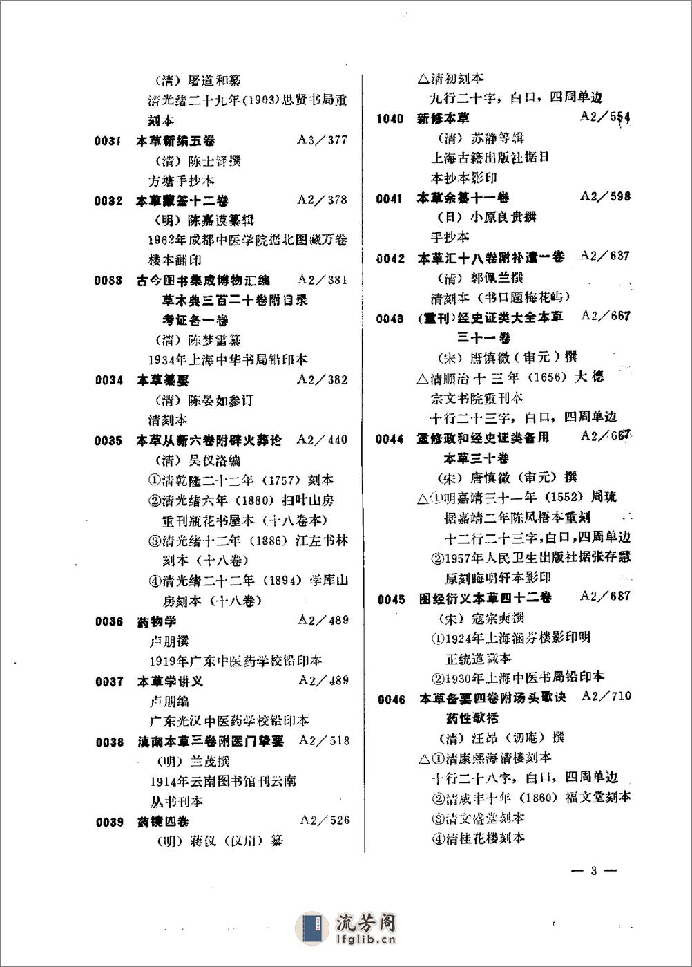 北京中医学院中医线状书目 - 第10页预览图