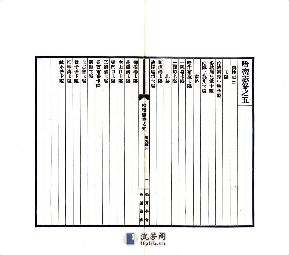 哈密志（道光民国铅印本） - 第17页预览图