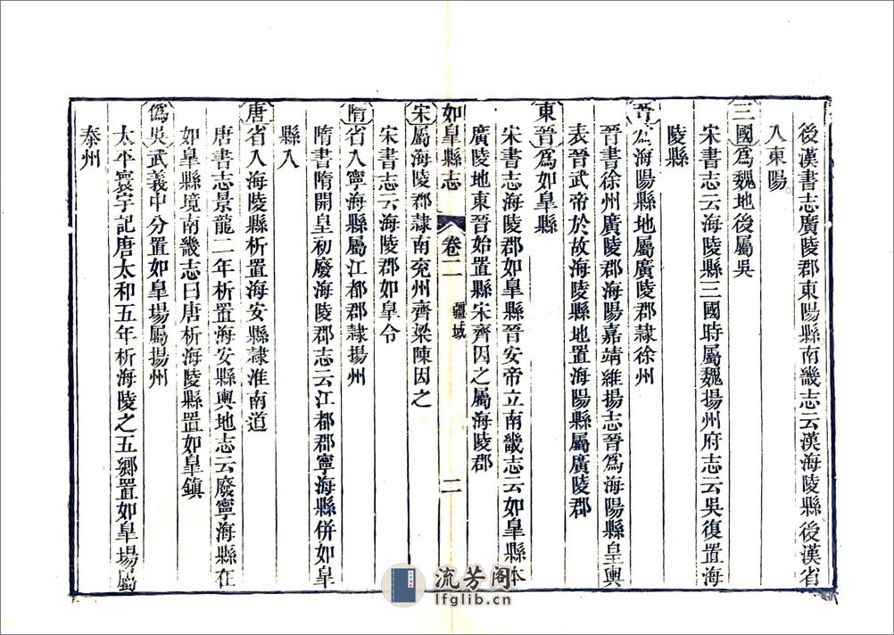 如皋县志（嘉庆） - 第8页预览图