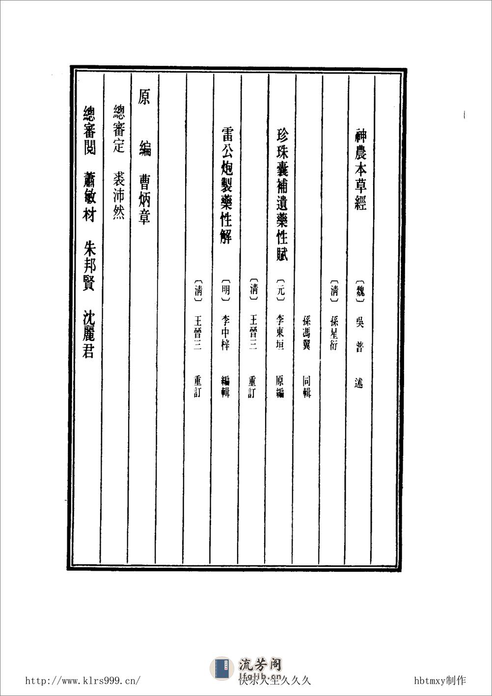 中国医学大成.47.神农本草经等3部 - 第3页预览图