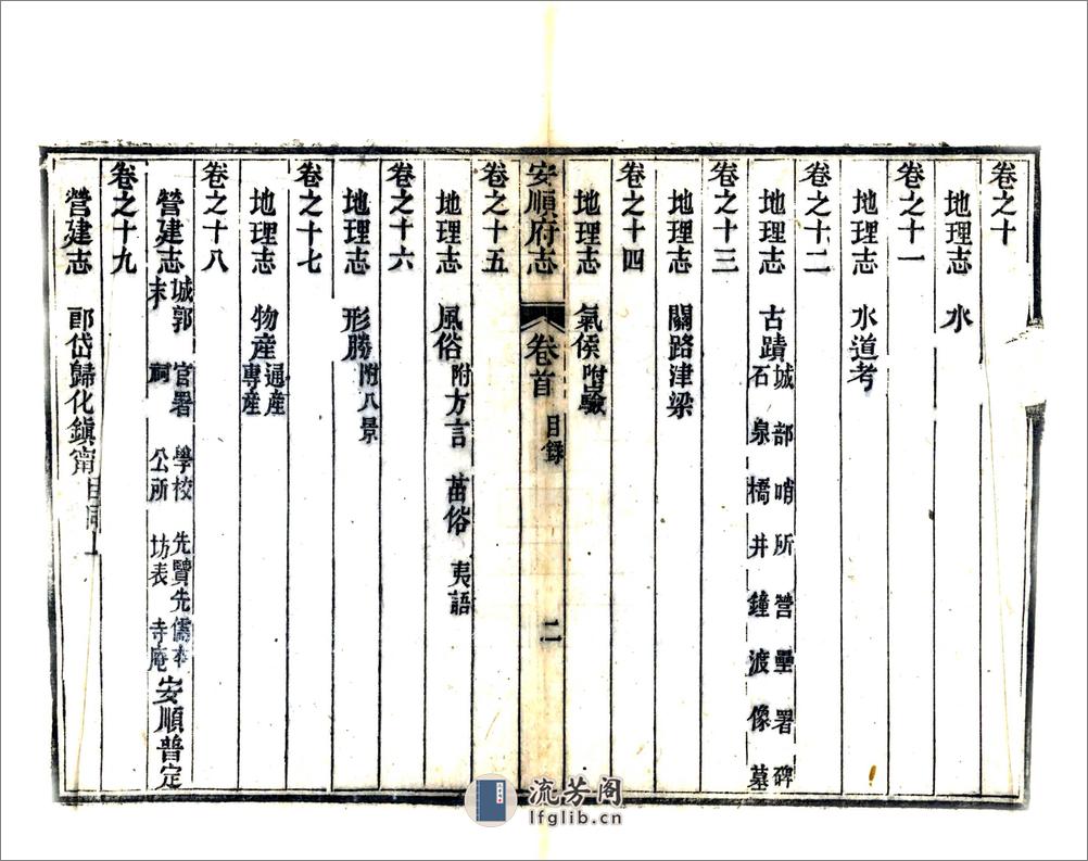 安顺府志（咸丰） - 第15页预览图