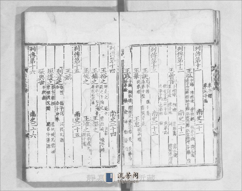 南史.80卷.唐.李延寿撰.元大德10年刊.明嘉靖9.10年递修.20册 - 第8页预览图