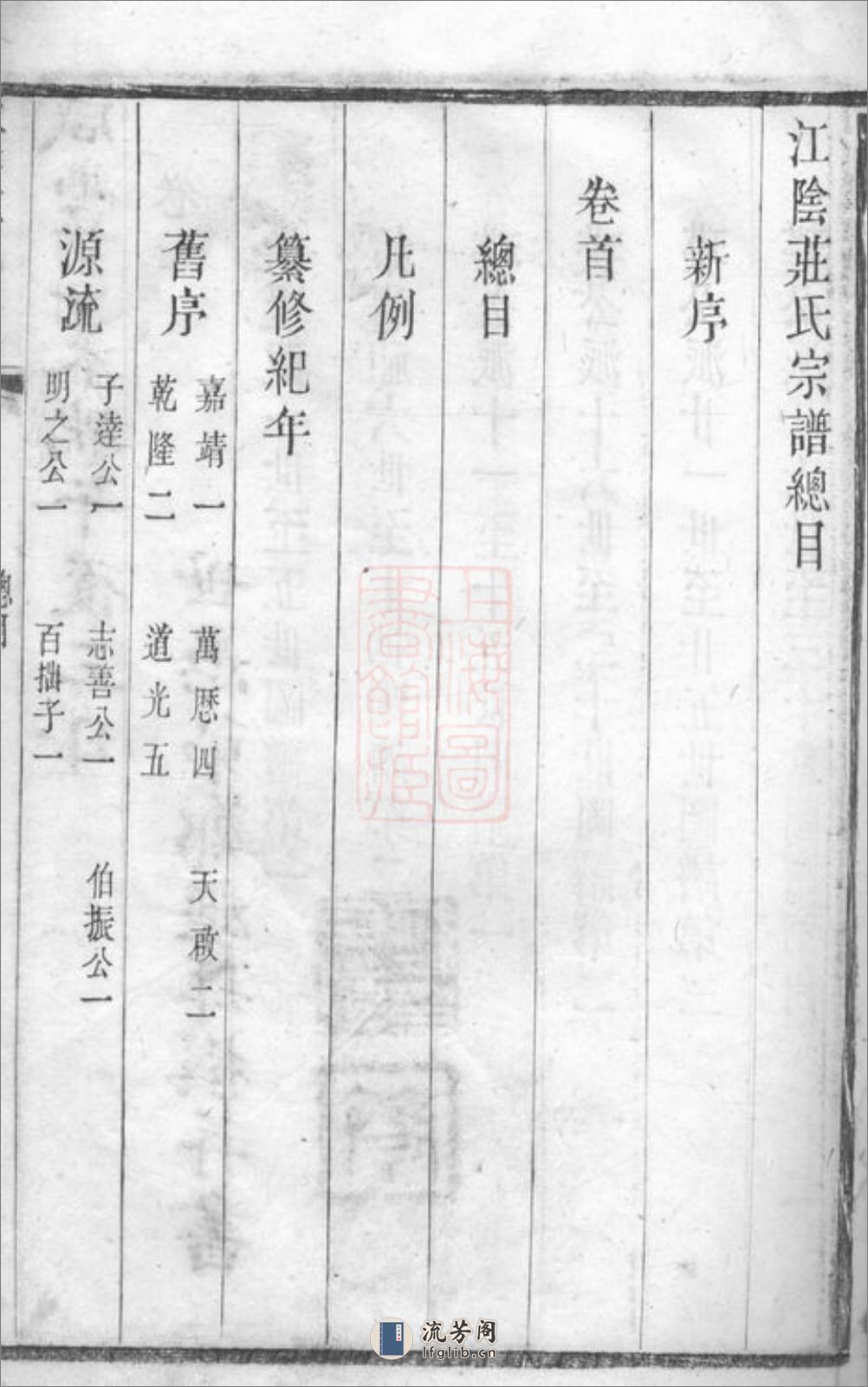 江阴庄氏宗谱：十一卷，首一卷，末一卷 - 第10页预览图