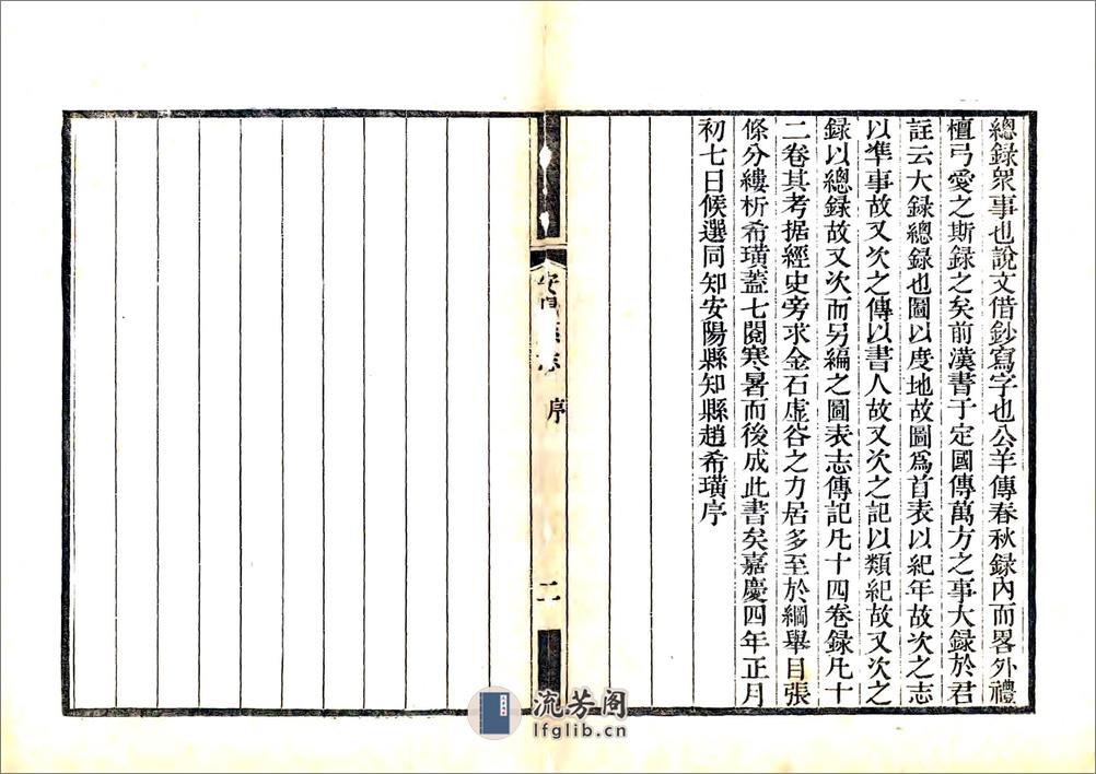 嘉庆安阳县志（嘉庆4年） - 第4页预览图