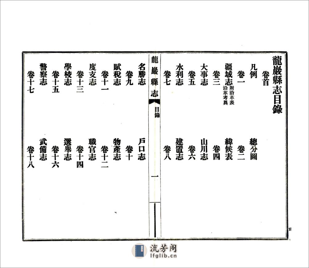 龙岩县志（民国） - 第17页预览图