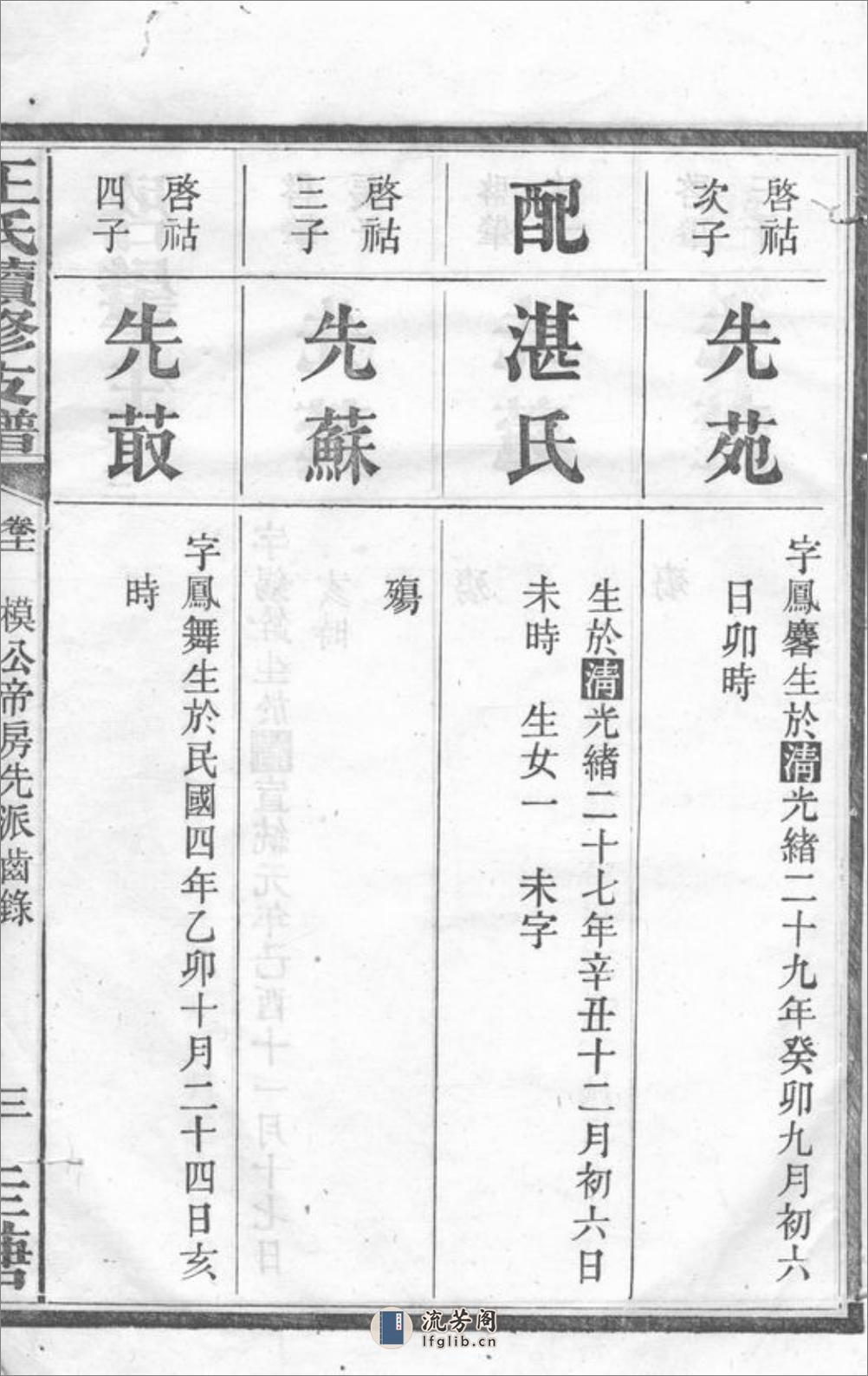 长沙圭塘王氏第三房续修支谱 - 第6页预览图