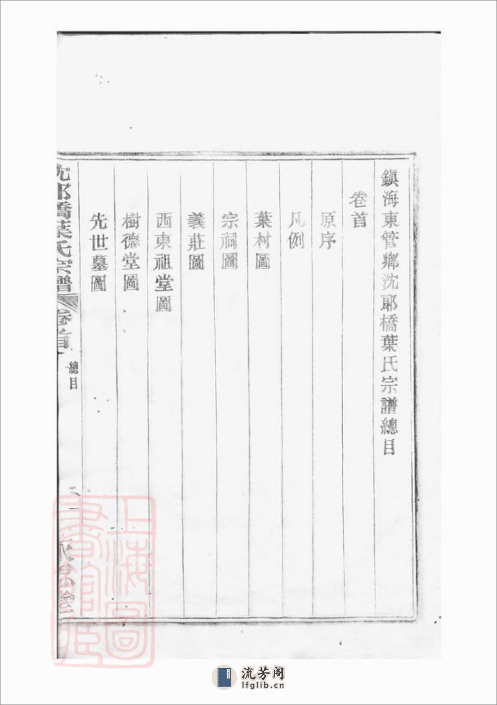 镇海东管乡沈郎桥叶氏宗谱：十二卷，首一卷，末一卷 - 第9页预览图