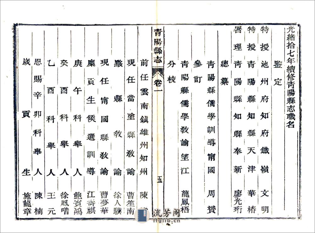 青阳县志（光绪） - 第19页预览图