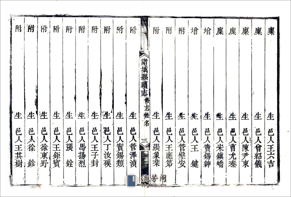 诸城县续志（道光） - 第17页预览图