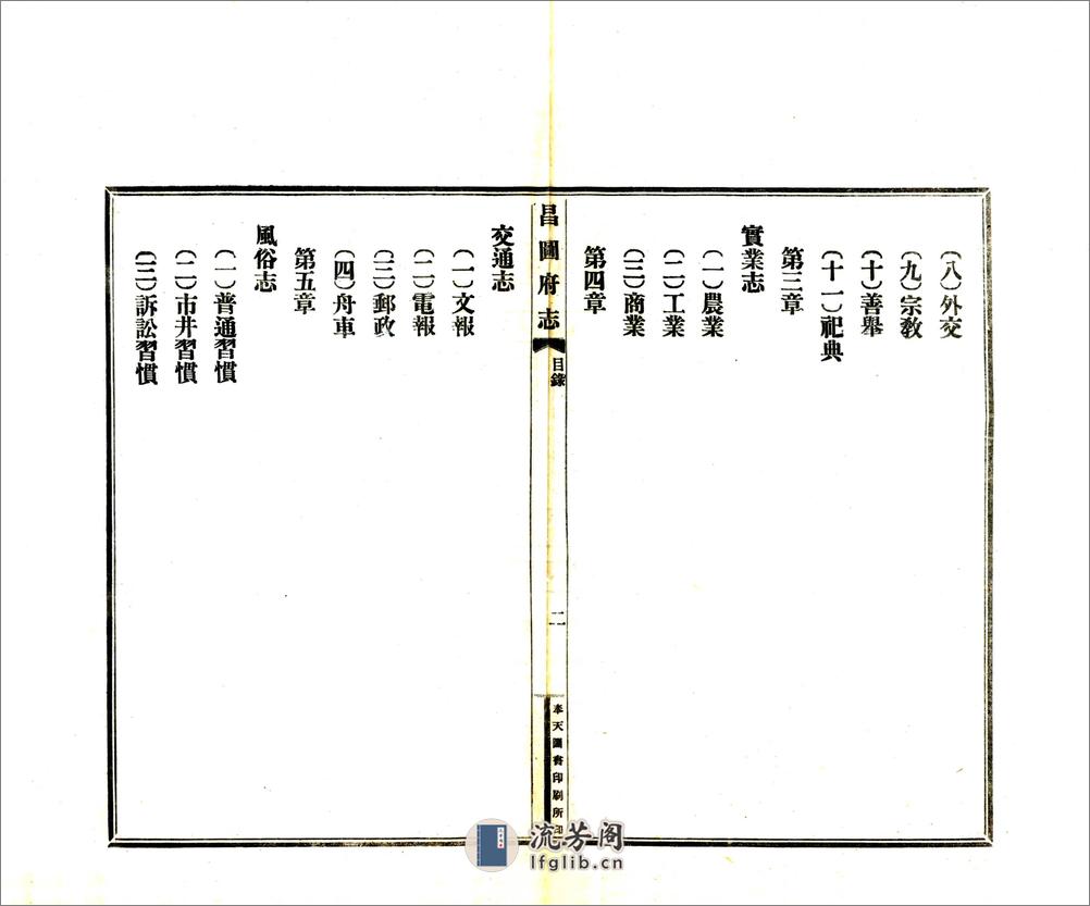 昌图府志（宣统） - 第7页预览图