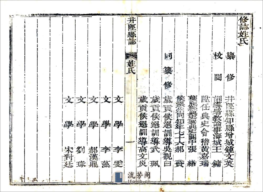 井陉县志（雍正） - 第5页预览图