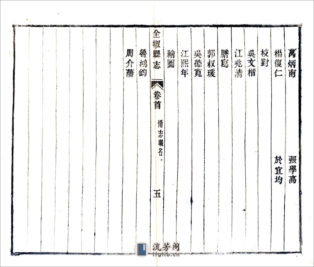 全椒县志（民国） - 第6页预览图