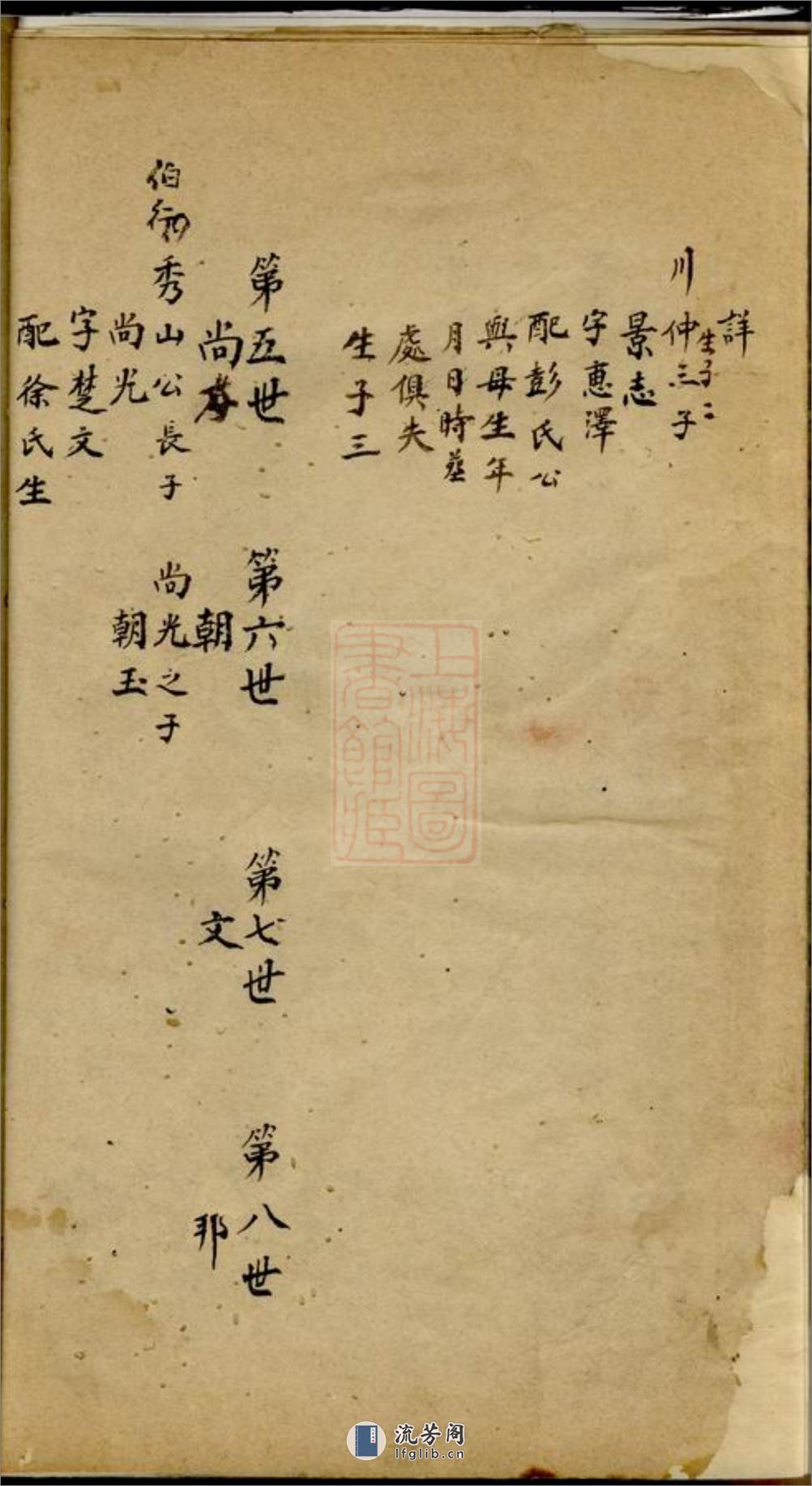 黎氏谱集：不分卷 - 第13页预览图