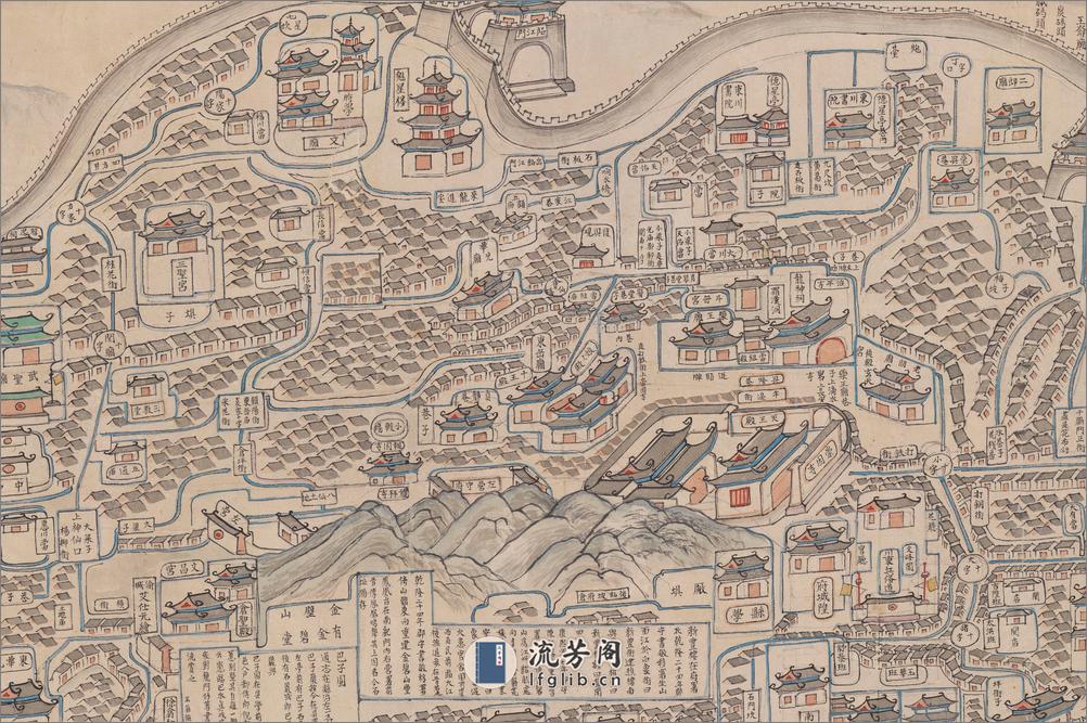 渝城图.约绘于1850-1900年.法国国家图书馆藏 - 第6页预览图